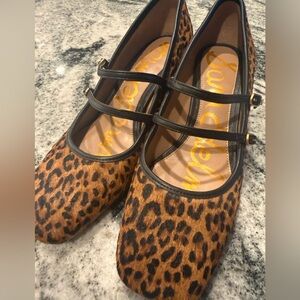 Sam Edelman Leopard Print Mary Jane Pumps
